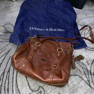 Dooney & Bourke Boston Base-Ball Glove Color Satchel Bag With Dust Bag